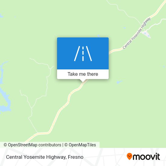 Central Yosemite Highway map