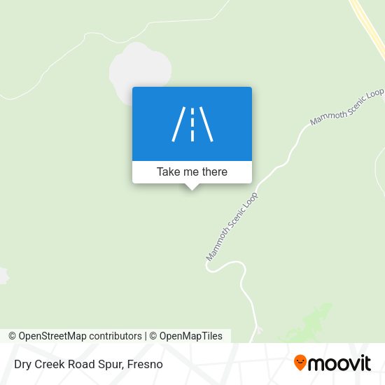 Dry Creek Road Spur map