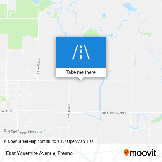East Yosemite Avenue map