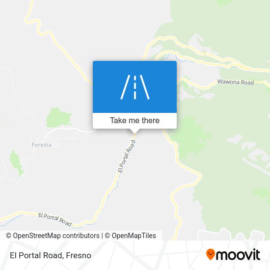 Mapa de El Portal Road