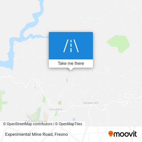 Mapa de Experimental Mine Road