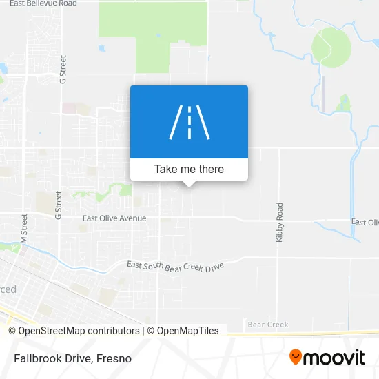 Fallbrook Drive map