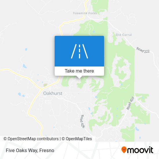 Mapa de Five Oaks Way