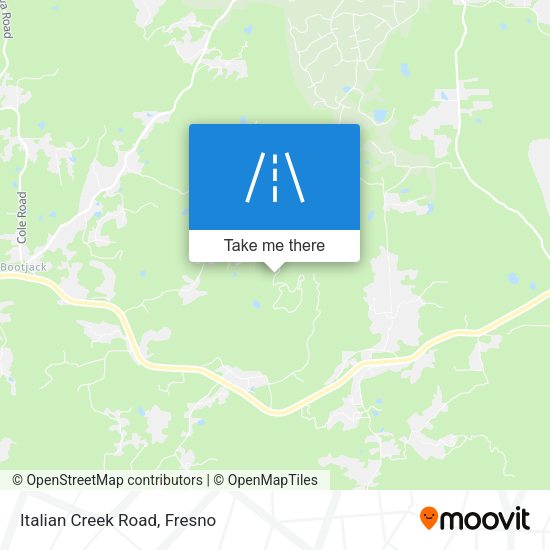 Italian Creek Road map