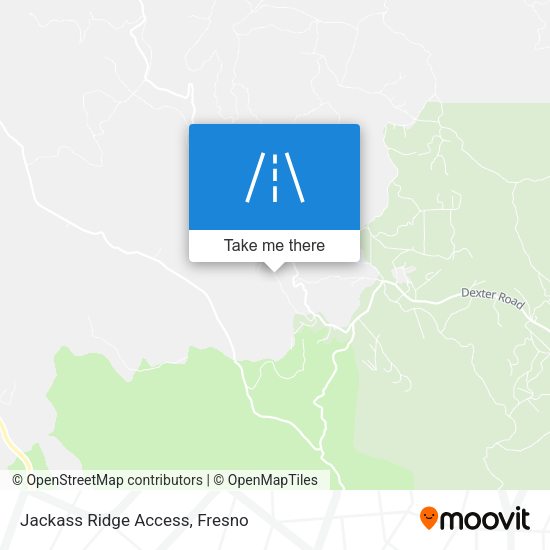 Jackass Ridge Access map