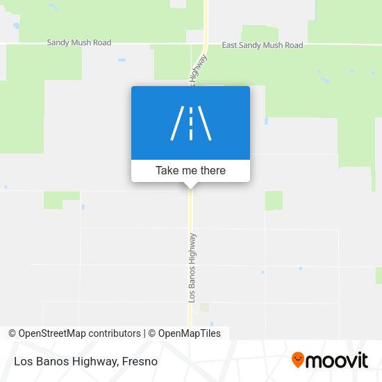 Los Banos Highway map