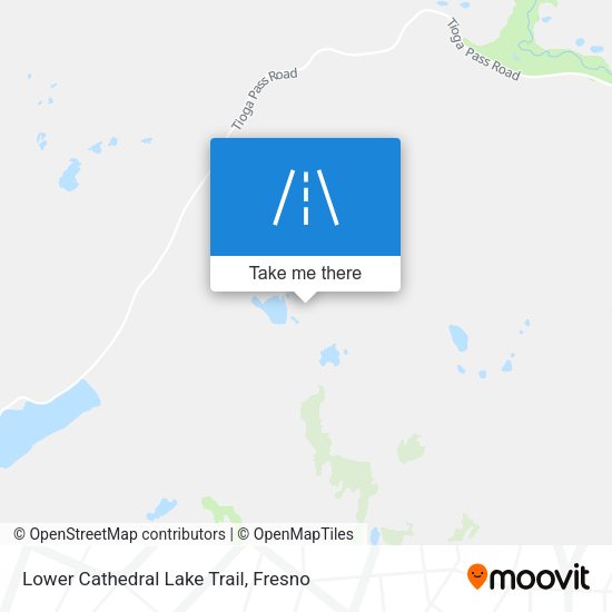 Mapa de Lower Cathedral Lake Trail