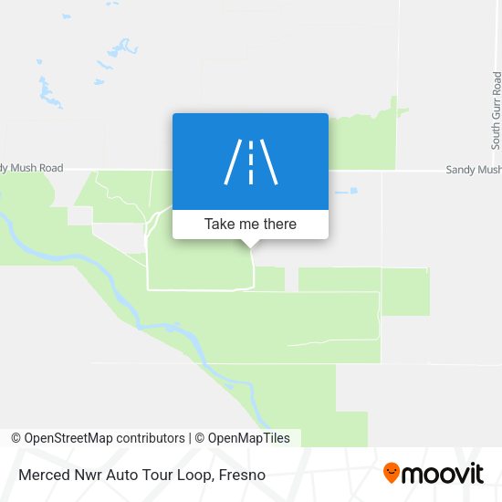 Merced Nwr Auto Tour Loop map