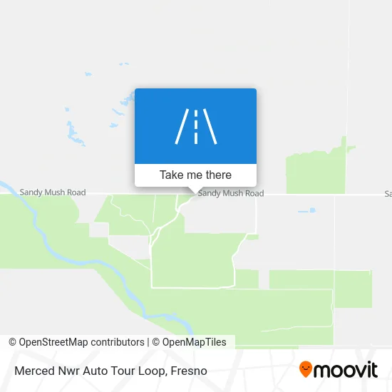 Merced Nwr Auto Tour Loop map