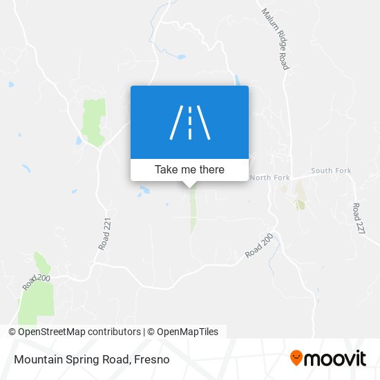 Mountain Spring Road map