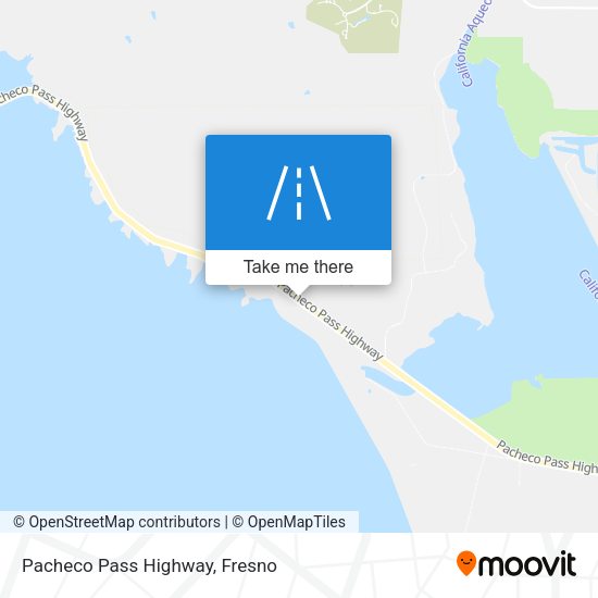 Mapa de Pacheco Pass Highway