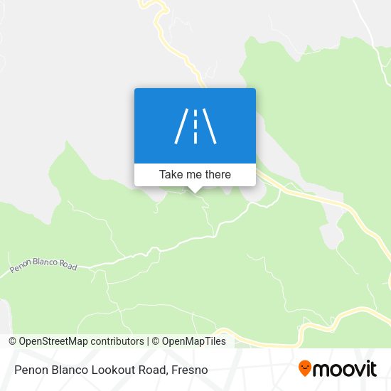 Penon Blanco Lookout Road map