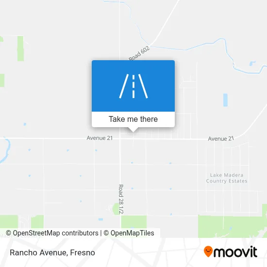 Rancho Avenue map