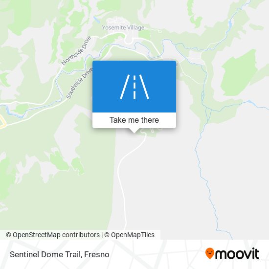 Sentinel Dome Trail map