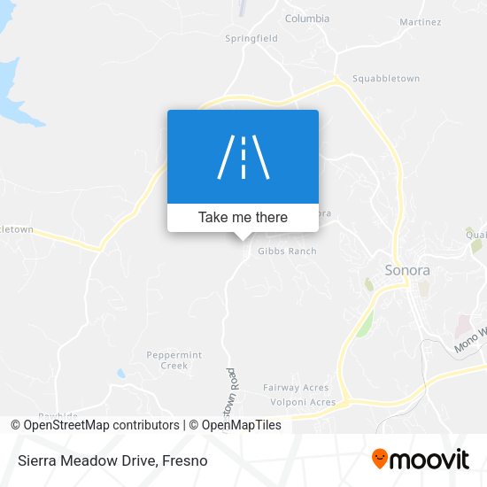 Sierra Meadow Drive map