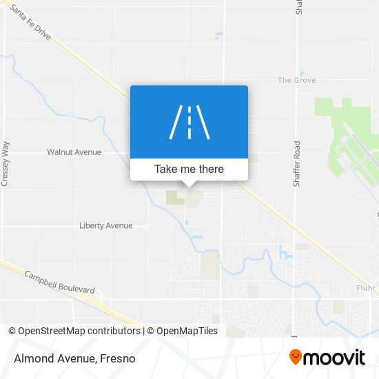 Almond Avenue map