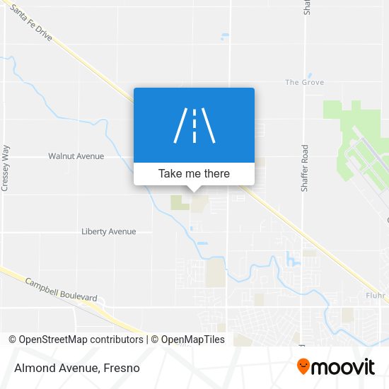 Almond Avenue map