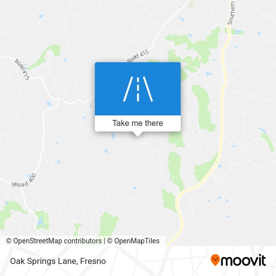 Mapa de Oak Springs Lane
