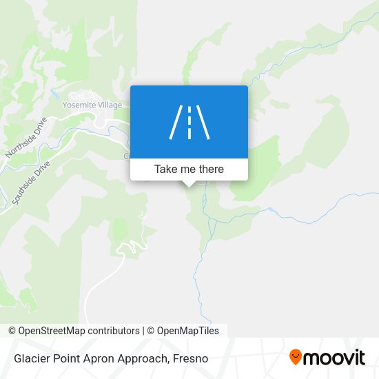 Glacier Point Apron Approach map
