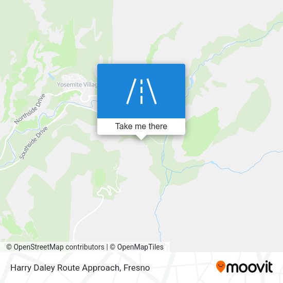 Harry Daley Route Approach map