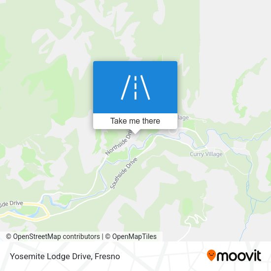 Mapa de Yosemite Lodge Drive