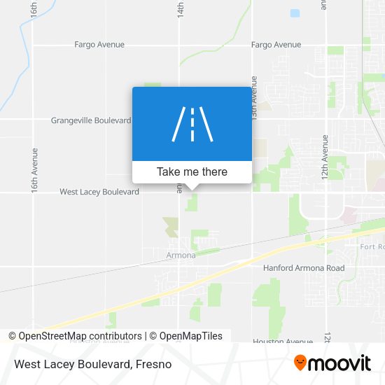Mapa de West Lacey Boulevard