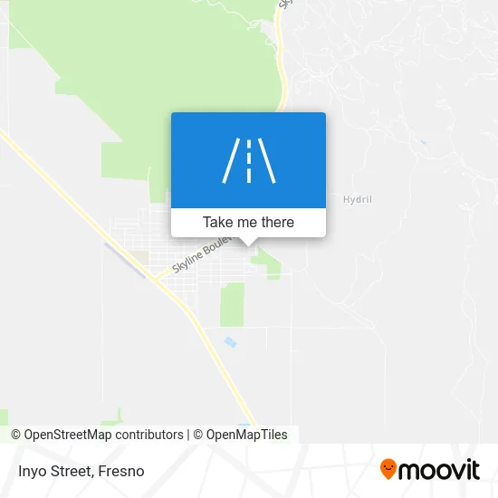 Inyo Street map