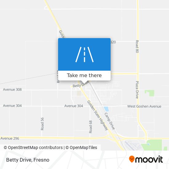 Betty Drive map