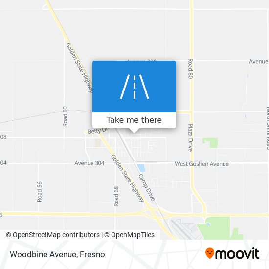 Mapa de Woodbine Avenue