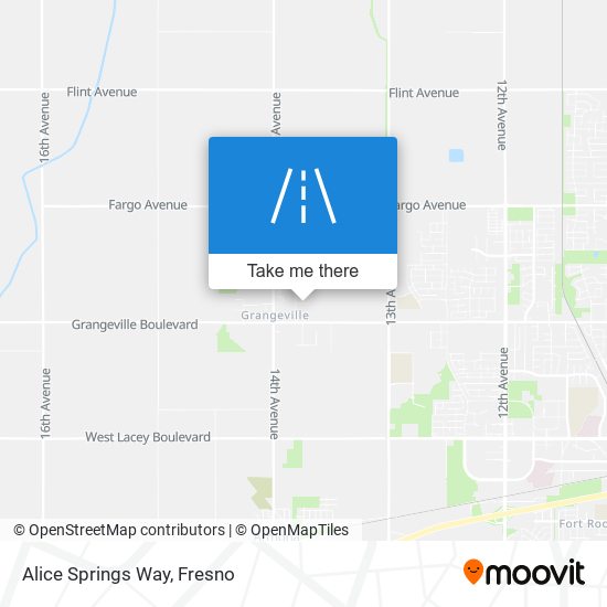 Alice Springs Way map