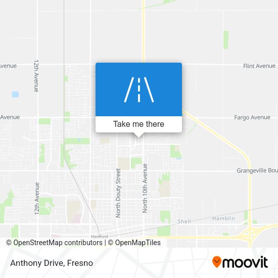 Mapa de Anthony Drive