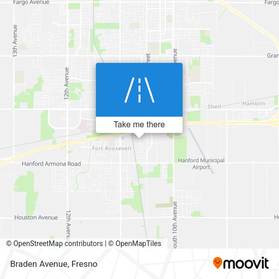 Braden Avenue map