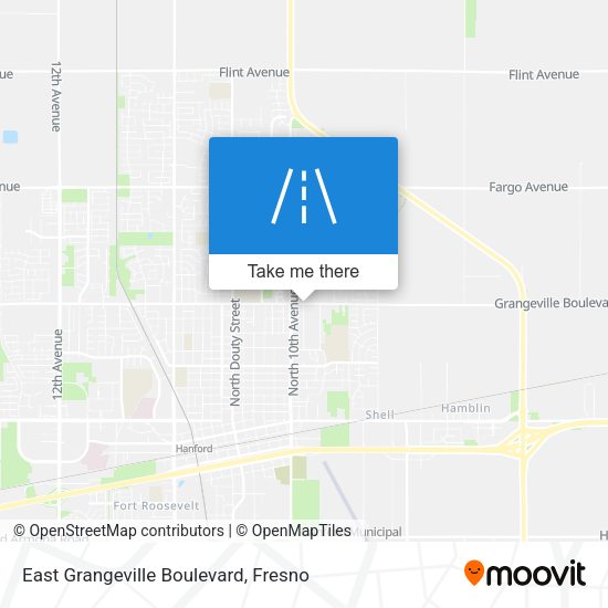 East Grangeville Boulevard map
