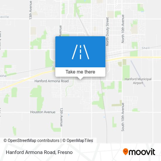 Hanford Armona Road map