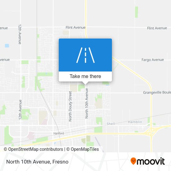 Mapa de North 10th Avenue