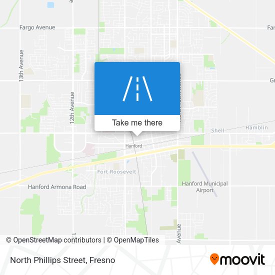 North Phillips Street map
