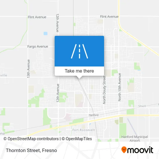 Thornton Street map