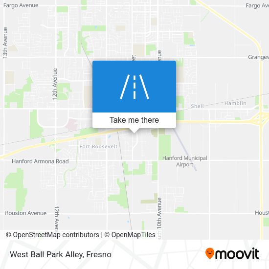 West Ball Park Alley map