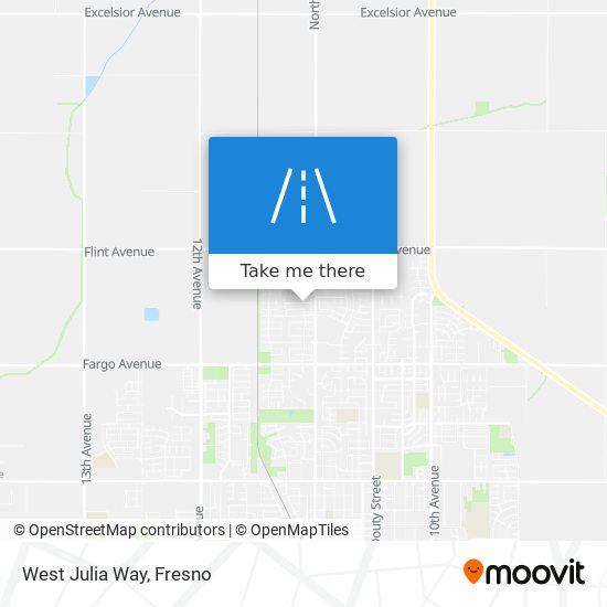 West Julia Way map