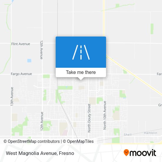 West Magnolia Avenue map