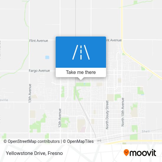 Mapa de Yellowstone Drive