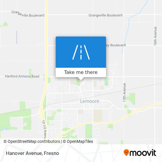 Mapa de Hanover Avenue