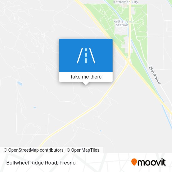 Bullwheel Ridge Road map