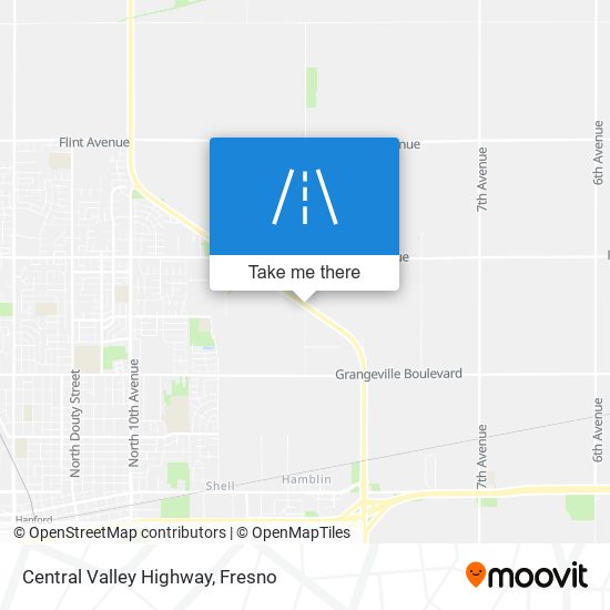 Central Valley Highway map