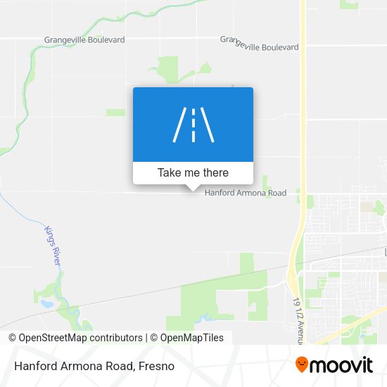 Hanford Armona Road map