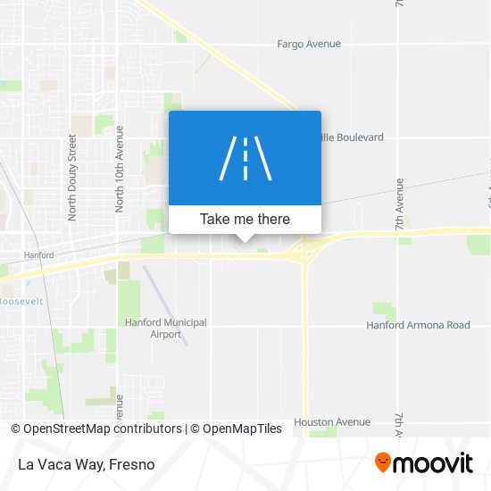 La Vaca Way map