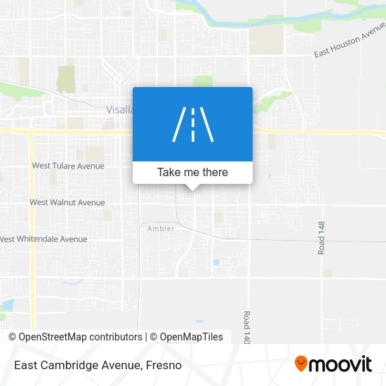East Cambridge Avenue map