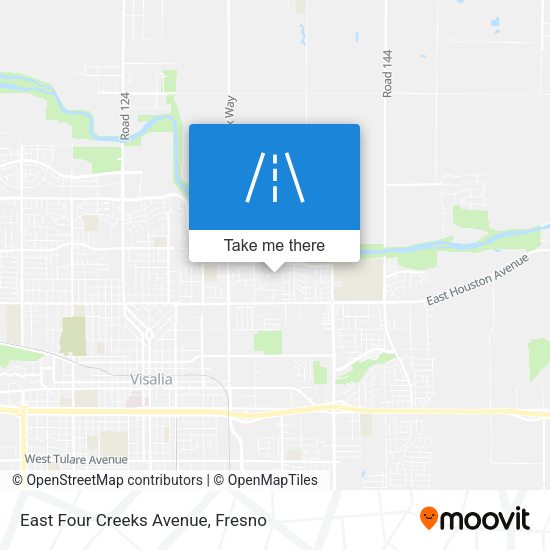 East Four Creeks Avenue map