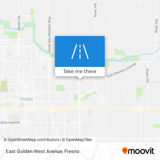 East Golden West Avenue map