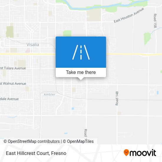 Mapa de East Hillcrest Court